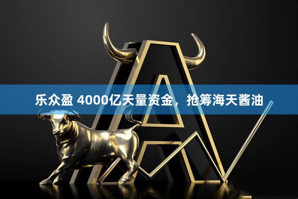 乐众盈 4000亿天量资金，抢筹海天酱油