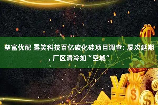 垒富优配 露笑科技百亿碳化硅项目调查: 屡次延期, 厂区清冷如“空城”