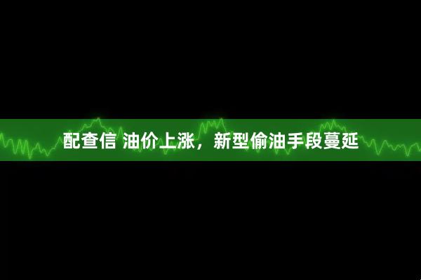 配查信 油价上涨，新型偷油手段蔓延